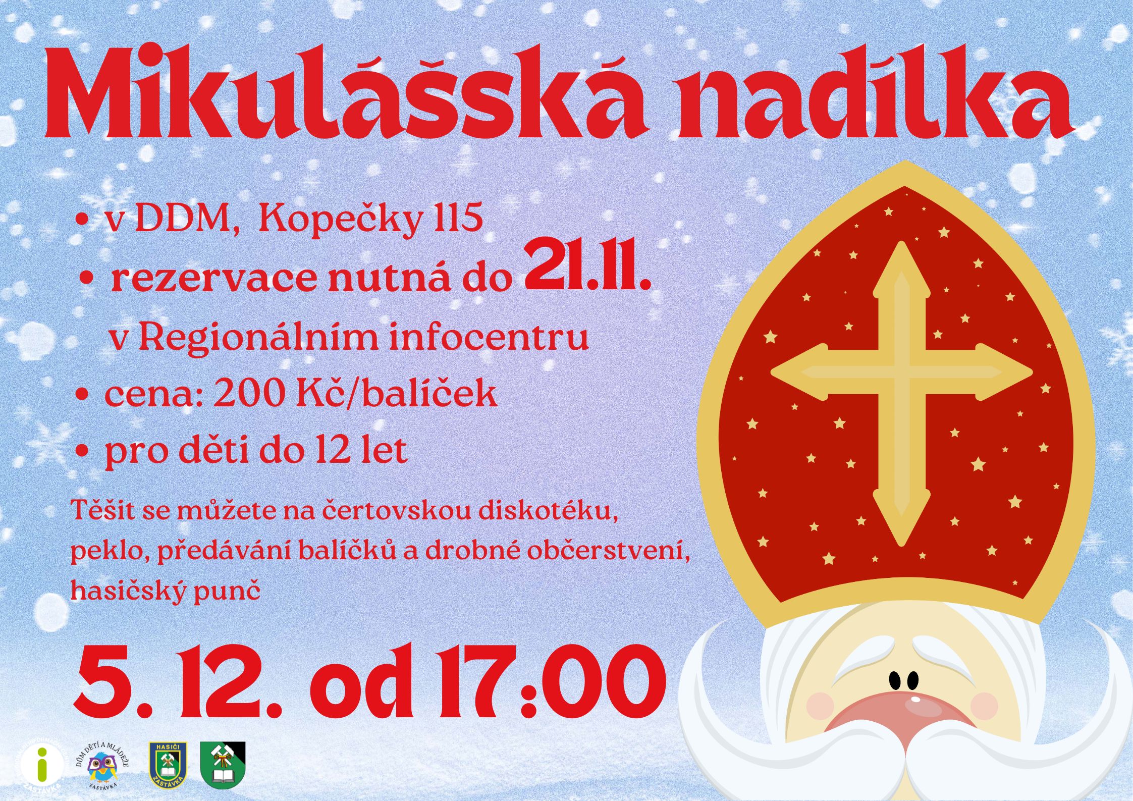 Mikulášská nadílka na domečku